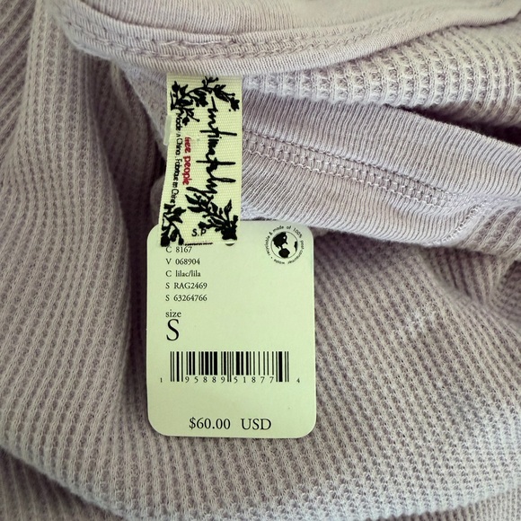 NWT Free People Intimately Early Night Thermal size small - Picture 4 of 7